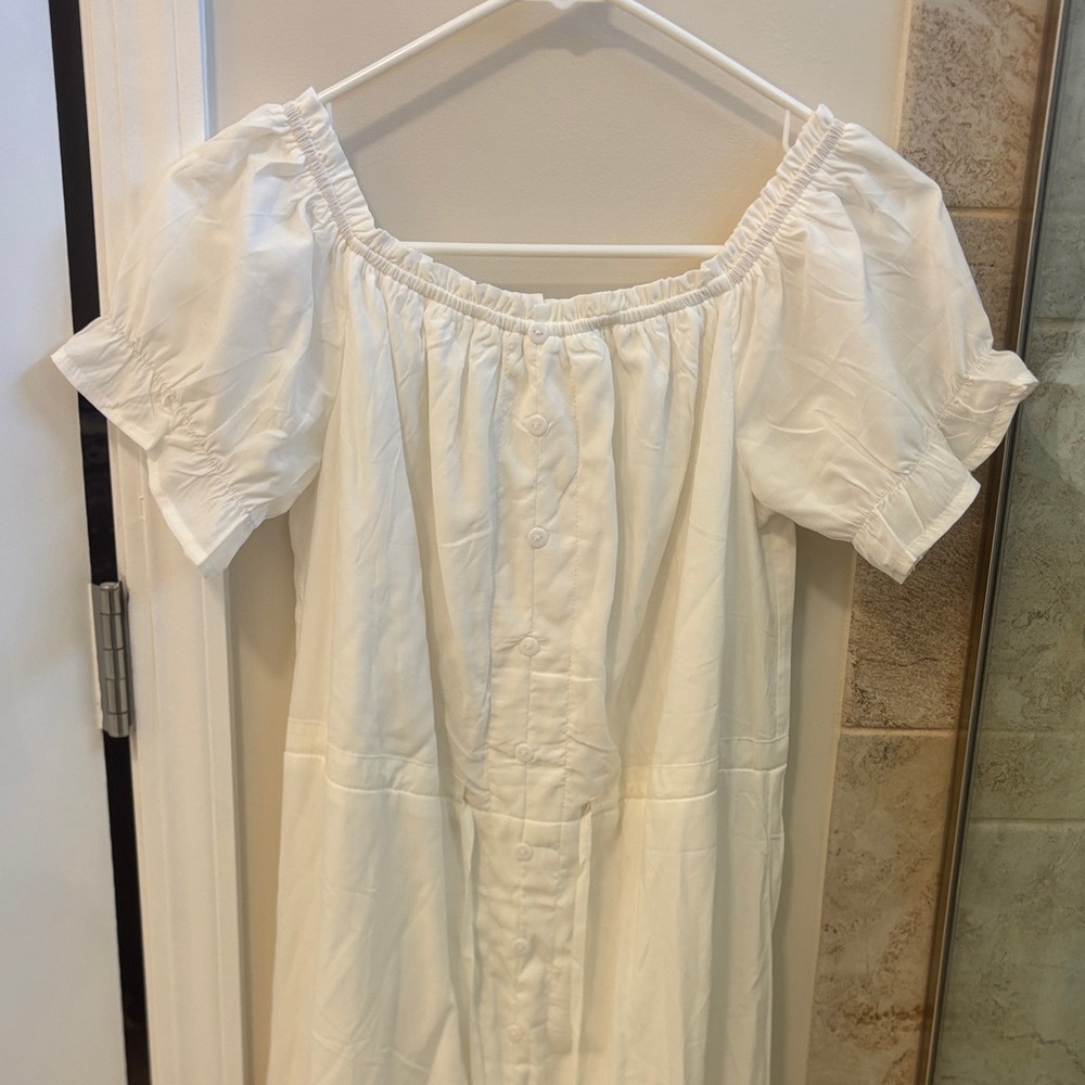 Amazon Women's Strapless White Dress